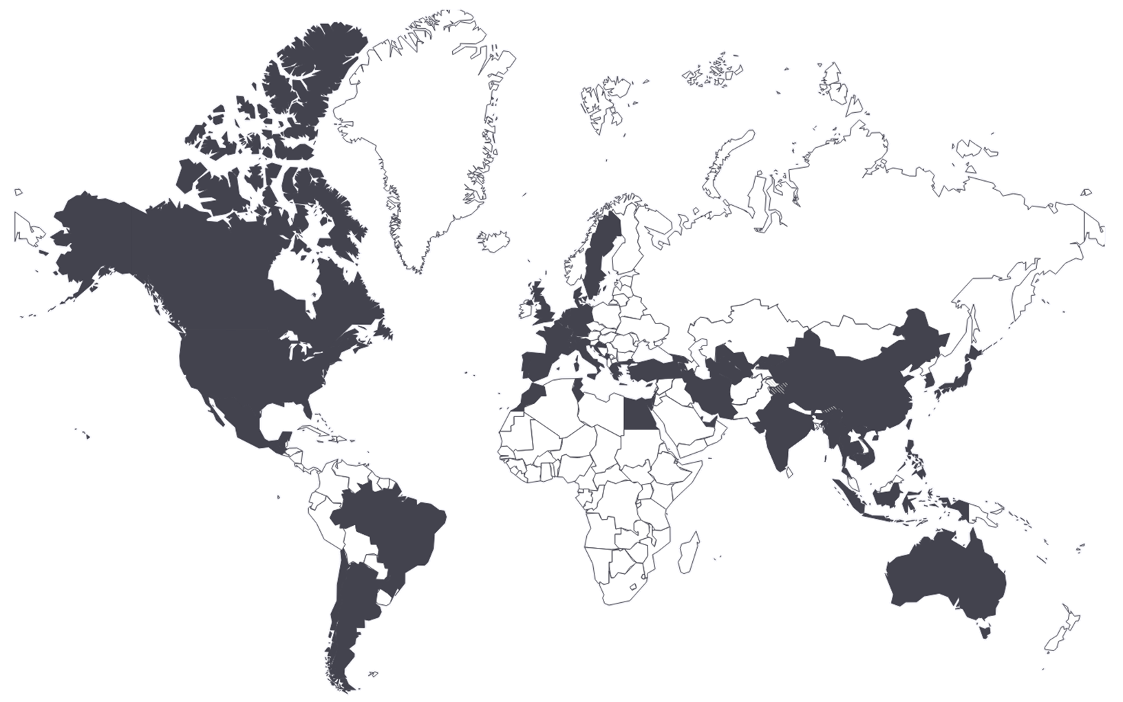 訪問国地図