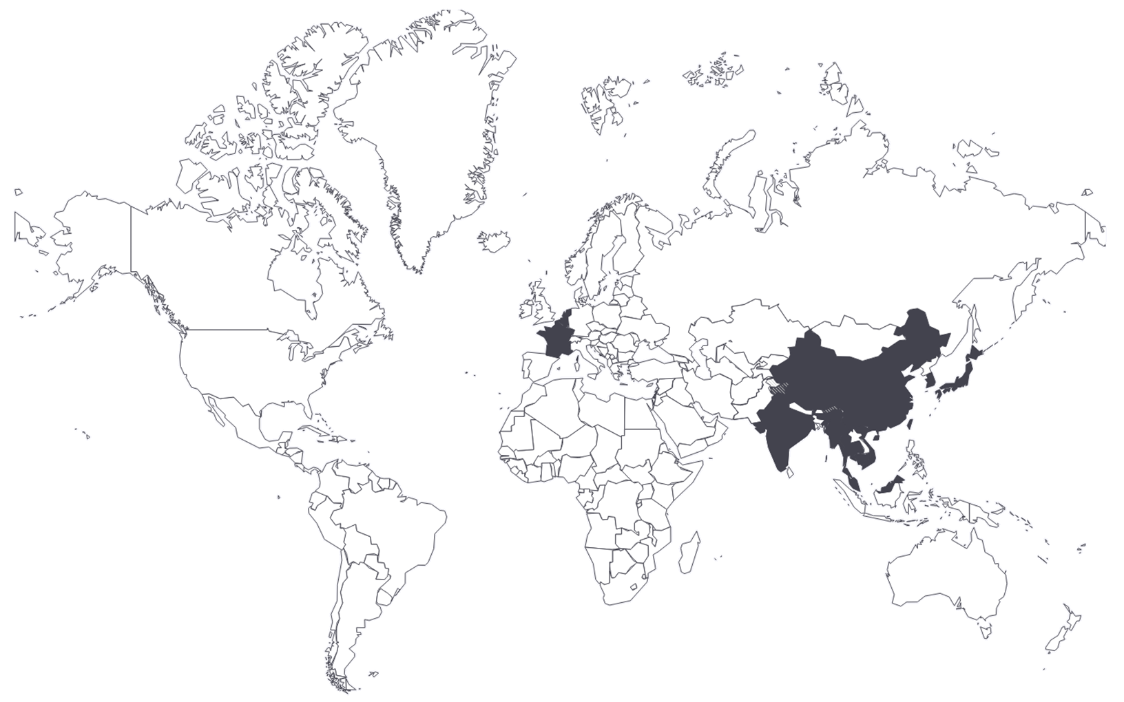 訪問国地図