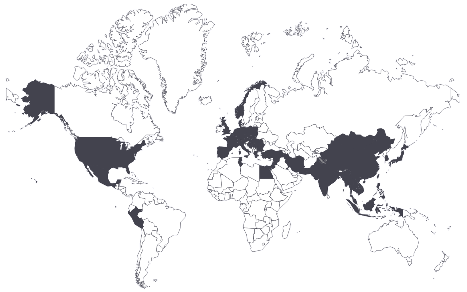 訪問国地図